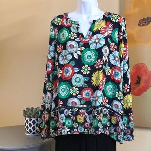 Crown & Ivy blouse flowers